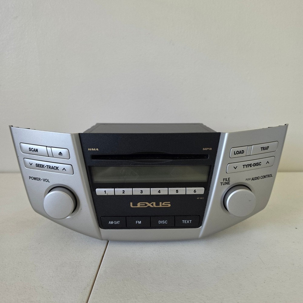 Lexus Radio CD Player Head Unit Silver 86120-0E030 AM FM OEM 2006-2009 UNTESTED